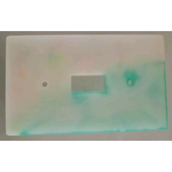 Handmade Resin Light Switch Cover  Green & White Modern Home Decor New - Picture 3 of 3